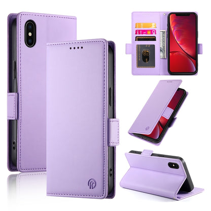 iPhone X/XS Wallet Case - Luxury Magnetic PU Leather Flip Cover with Card Slots, Stand & Shockproof Protection