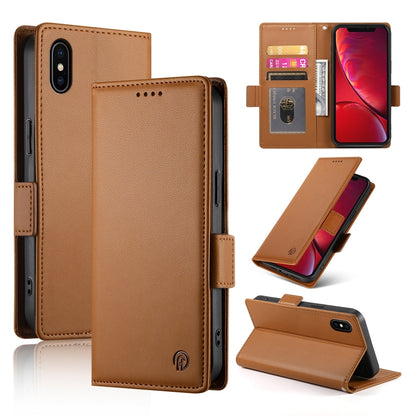 iPhone X/XS Wallet Case - Luxury Magnetic PU Leather Flip Cover with Card Slots, Stand & Shockproof Protection