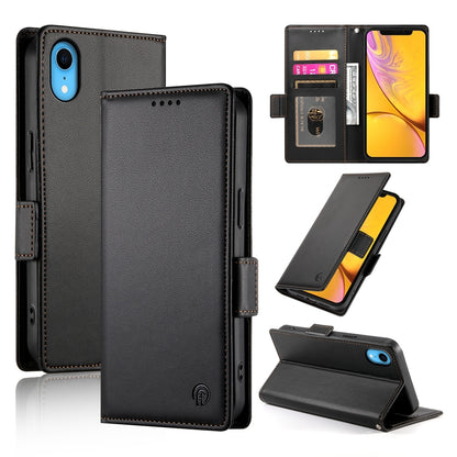 iPhone XR Wallet Case - Luxury Magnetic PU Leather Flip Cover with Card Slots, Stand & Shockproof Protection
