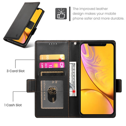 iPhone XR Wallet Case - Luxury Magnetic PU Leather Flip Cover with Card Slots, Stand & Shockproof Protection