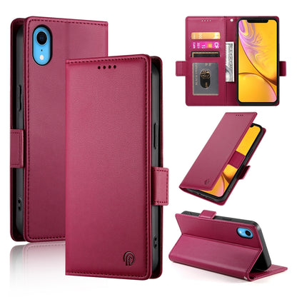iPhone XR Wallet Case - Luxury Magnetic PU Leather Flip Cover with Card Slots, Stand & Shockproof Protection