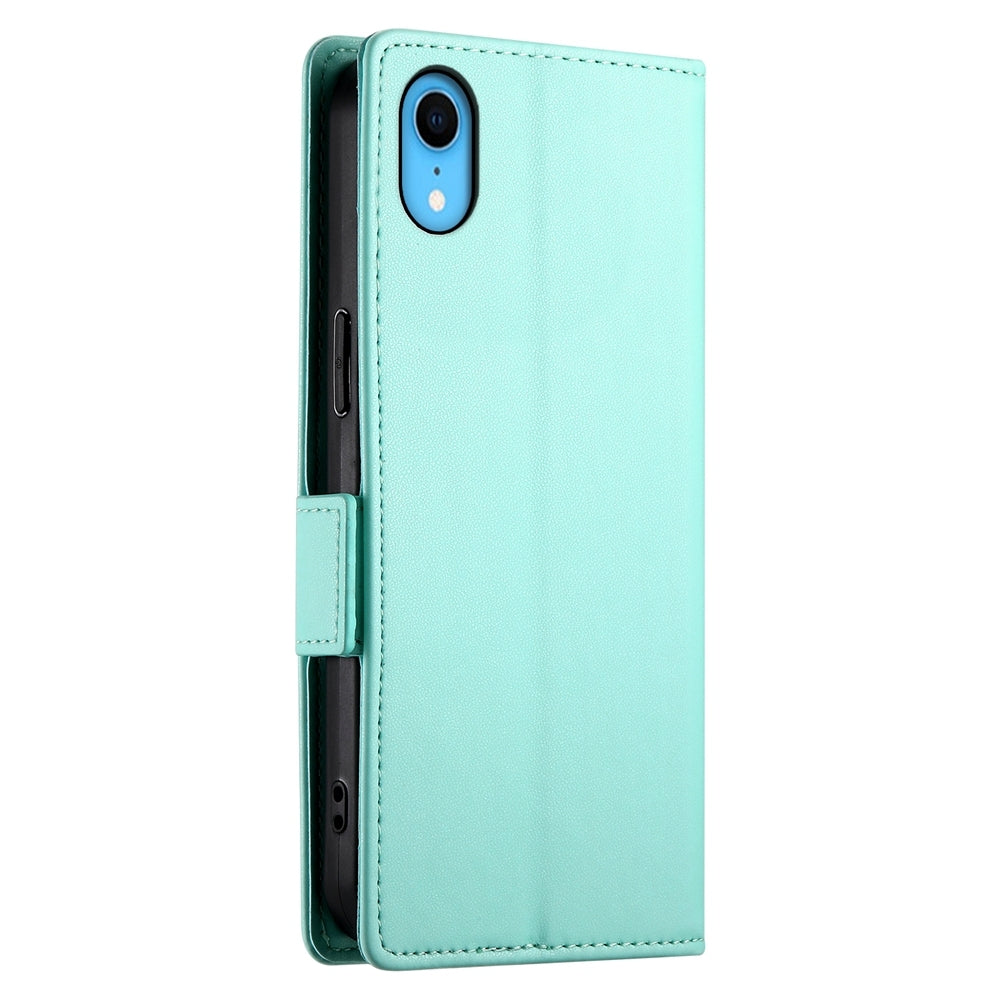iPhone XR Wallet Case - Luxury Magnetic PU Leather Flip Cover with Card Slots, Stand & Shockproof Protection