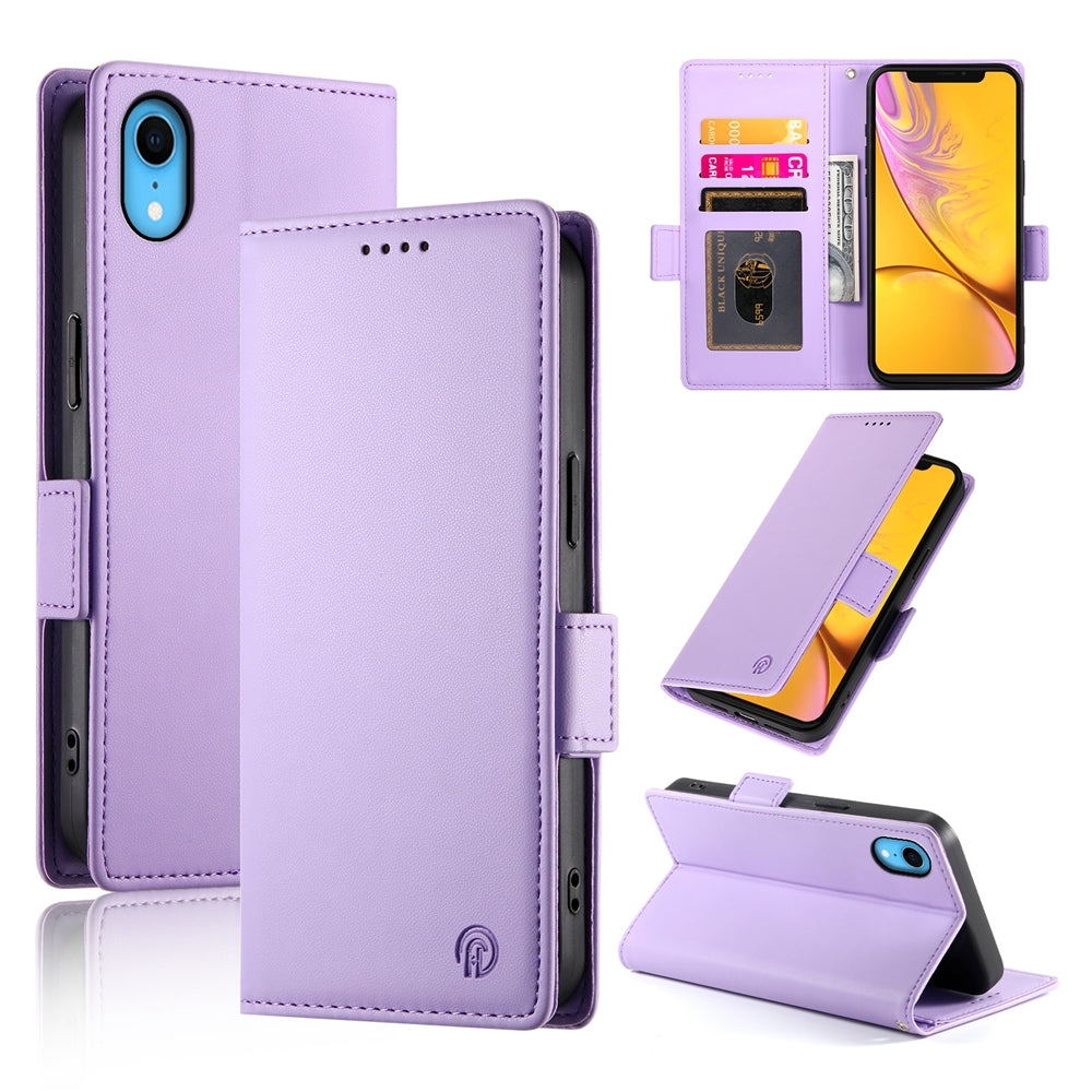 iPhone XR Wallet Case - Luxury Magnetic PU Leather Flip Cover with Card Slots, Stand & Shockproof Protection