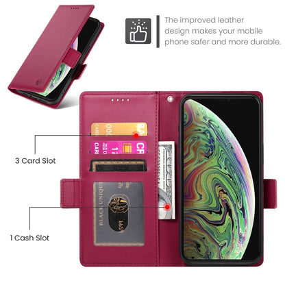 iPhone XS Max Wallet Case - Luxury Magnetic PU Leather Flip Cover with Card Slots, Stand & Shockproof Protection