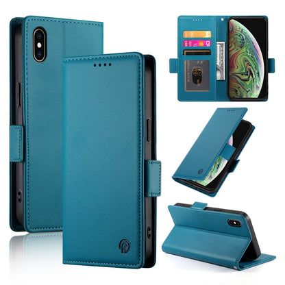 iPhone XS Max Wallet Case - Luxury Magnetic PU Leather Flip Cover with Card Slots, Stand & Shockproof Protection