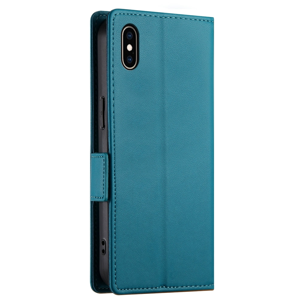 iPhone XS Max Wallet Case - Luxury Magnetic PU Leather Flip Cover with Card Slots, Stand & Shockproof Protection