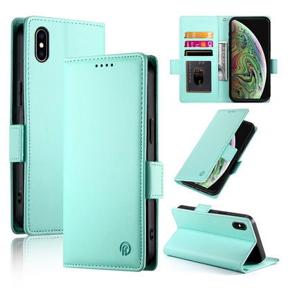 iPhone XS Max Wallet Case - Luxury Magnetic PU Leather Flip Cover with Card Slots, Stand & Shockproof Protection