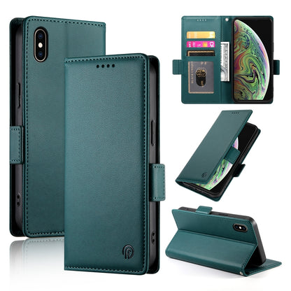 iPhone XS Max Wallet Case - Luxury Magnetic PU Leather Flip Cover with Card Slots, Stand & Shockproof Protection