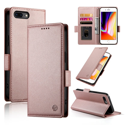 iPhone 8 Plus Wallet Case - Luxury Magnetic PU Leather Flip Cover with Card Slots, Stand & Shockproof Protection