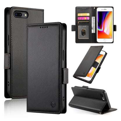 iPhone 8 Plus Wallet Case - Luxury Magnetic PU Leather Flip Cover with Card Slots, Stand & Shockproof Protection