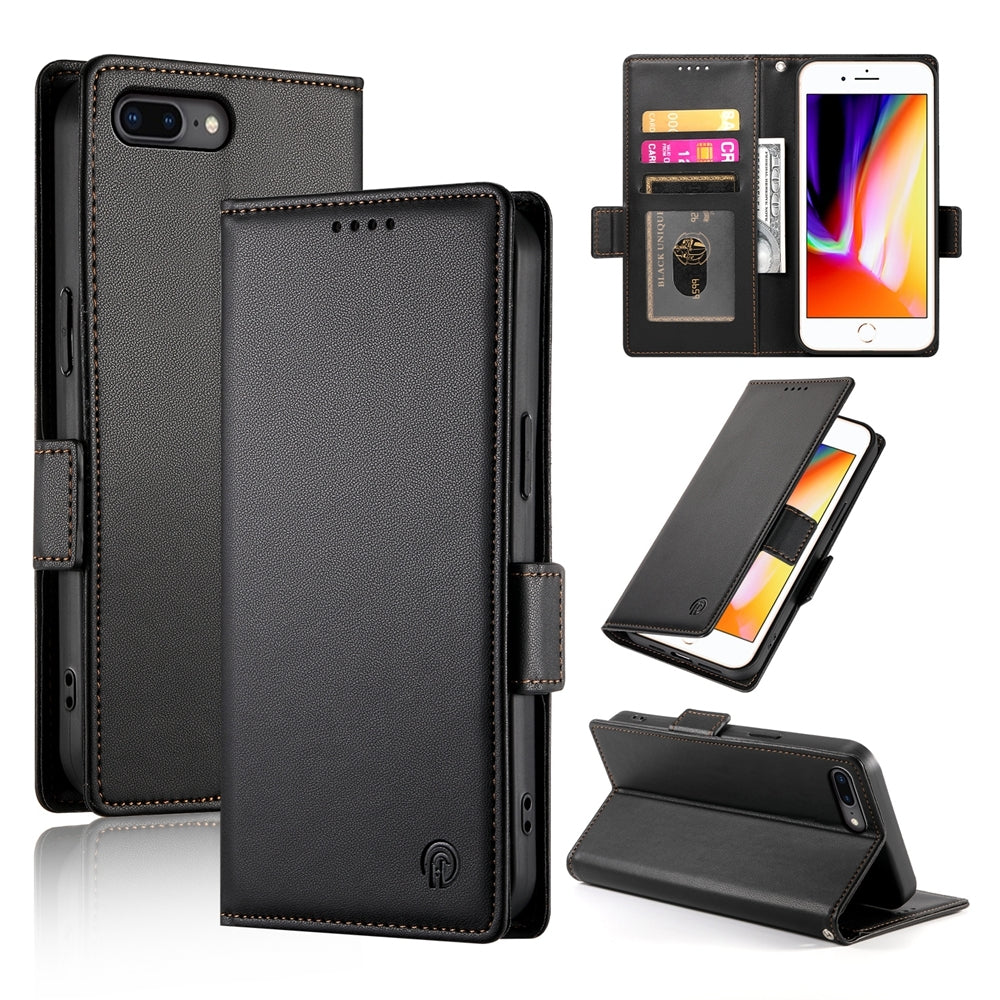 iPhone 7 Plus Wallet Case - Luxury Magnetic PU Leather Flip Cover with Card Slots, Stand & Shockproof Protection