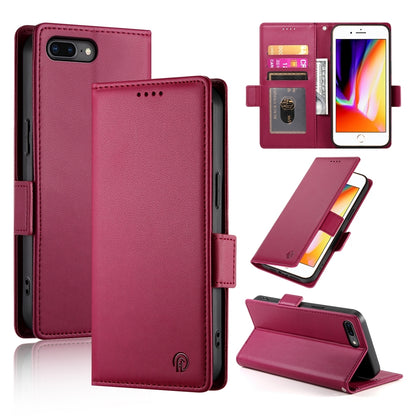 iPhone 8 Plus Wallet Case - Luxury Magnetic PU Leather Flip Cover with Card Slots, Stand & Shockproof Protection