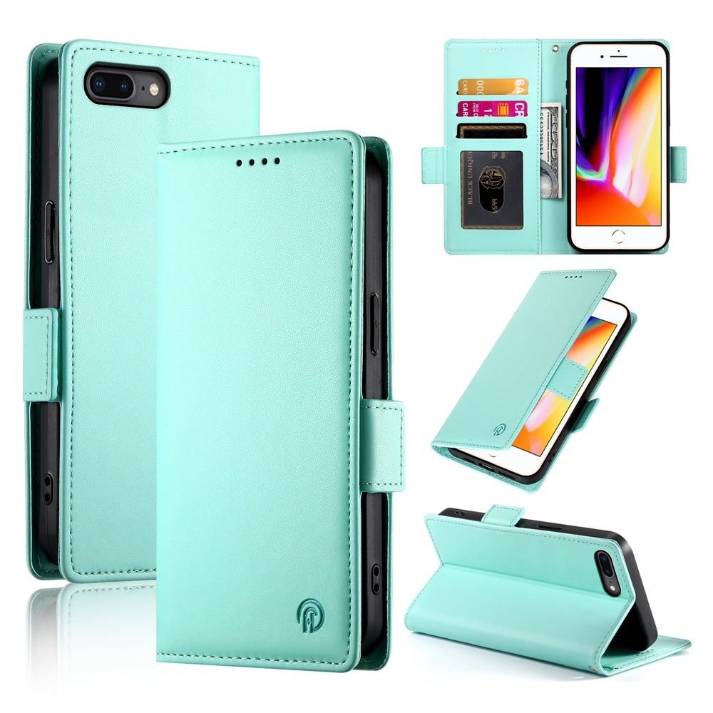 iPhone 7 Plus Wallet Case - Luxury Magnetic PU Leather Flip Cover with Card Slots, Stand & Shockproof Protection