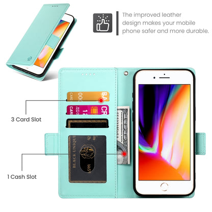 iPhone 8 Plus Wallet Case - Luxury Magnetic PU Leather Flip Cover with Card Slots, Stand & Shockproof Protection