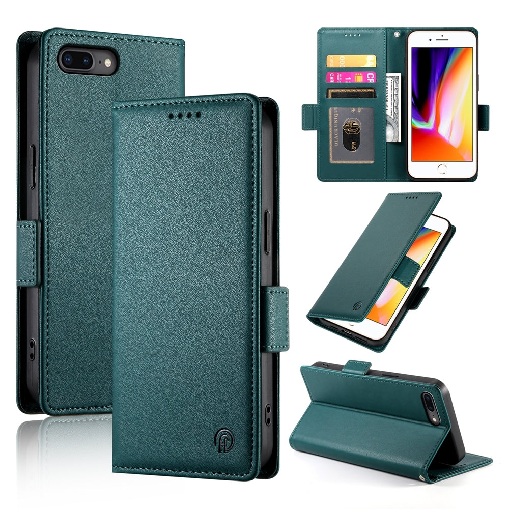 iPhone 7 Plus Wallet Case - Luxury Magnetic PU Leather Flip Cover with Card Slots, Stand & Shockproof Protection