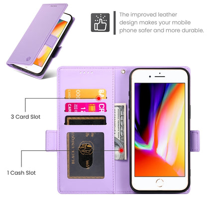 iPhone 7 Plus Wallet Case - Luxury Magnetic PU Leather Flip Cover with Card Slots, Stand & Shockproof Protection