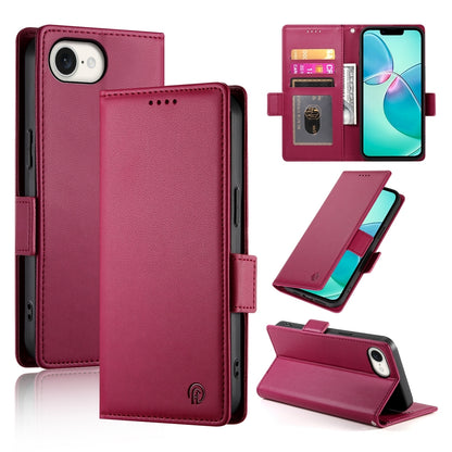 iPhone SE 2024 Wallet Case - Luxury Magnetic PU Leather Flip Cover with Card Slots, Stand & Shockproof Protection