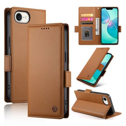 iPhone SE 2024 Wallet Case - Luxury Magnetic PU Leather Flip Cover with Card Slots, Stand & Shockproof Protection