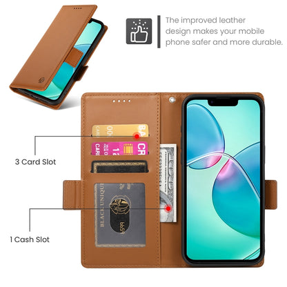 iPhone SE 2024 Wallet Case - Luxury Magnetic PU Leather Flip Cover with Card Slots, Stand & Shockproof Protection