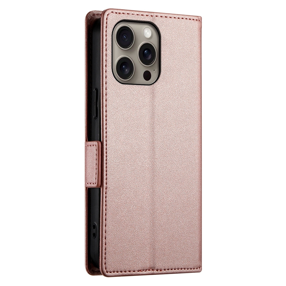iPhone 16 Pro Max Wallet Case - Luxury Magnetic PU Leather Flip Cover with Card Slots, Stand & Shockproof Protection
