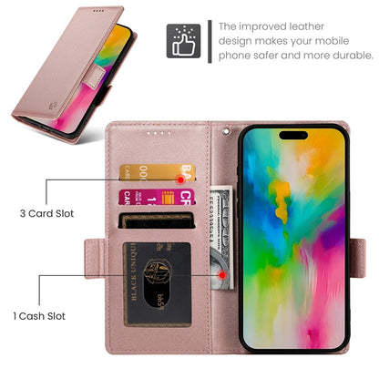 iPhone 16 Pro Max Wallet Case - Luxury Magnetic PU Leather Flip Cover with Card Slots, Stand & Shockproof Protection