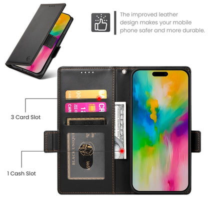iPhone 16 Pro Max Wallet Case - Luxury Magnetic PU Leather Flip Cover with Card Slots, Stand & Shockproof Protection