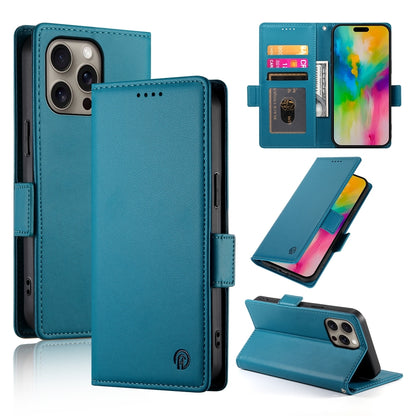 iPhone 16 Pro Max Wallet Case - Luxury Magnetic PU Leather Flip Cover with Card Slots, Stand & Shockproof Protection
