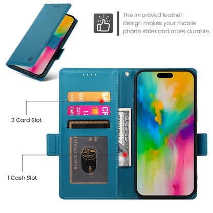 iPhone 16 Pro Max Wallet Case - Luxury Magnetic PU Leather Flip Cover with Card Slots, Stand & Shockproof Protection