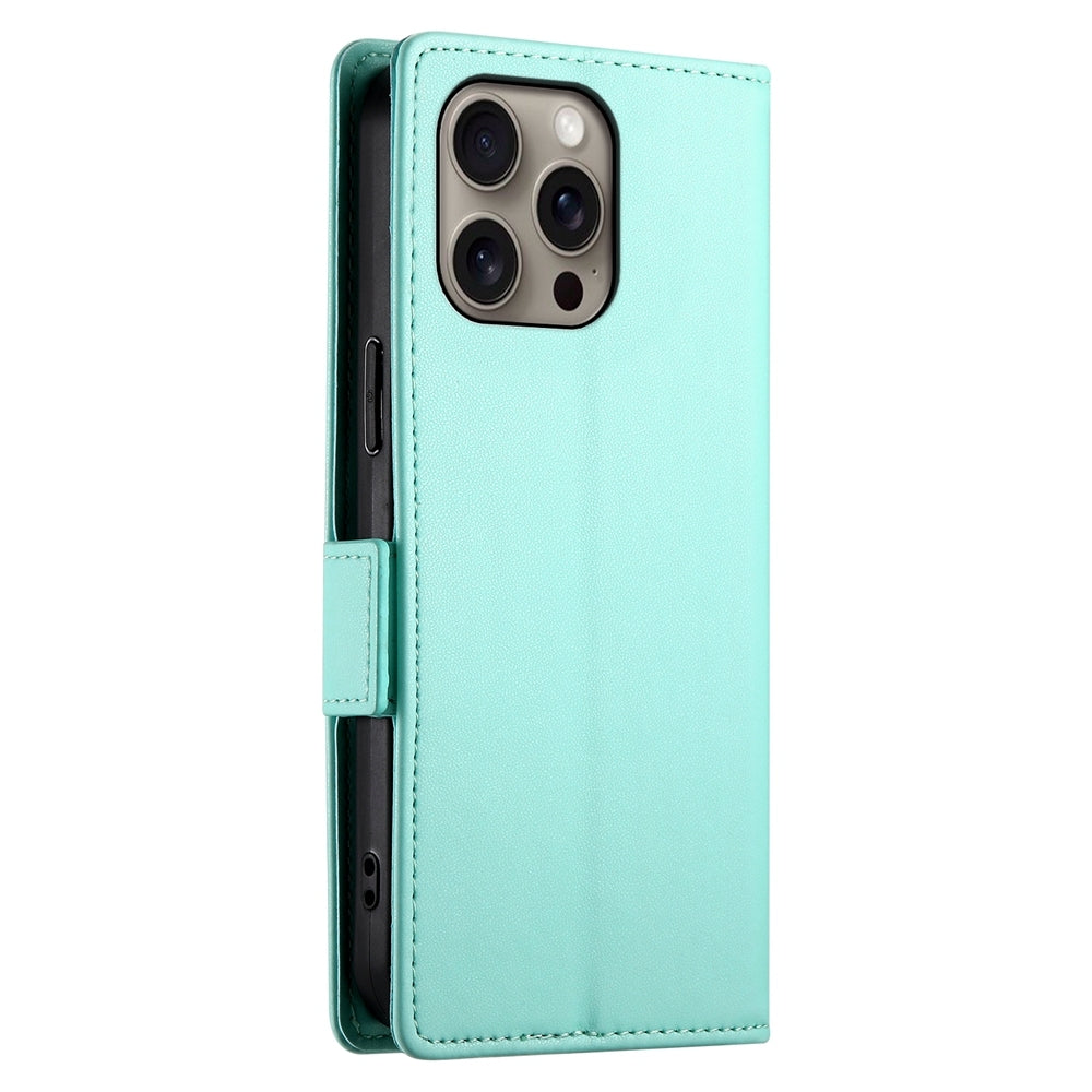 iPhone 16 Pro Max Wallet Case - Luxury Magnetic PU Leather Flip Cover with Card Slots, Stand & Shockproof Protection