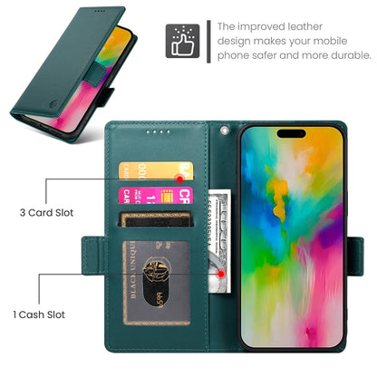 iPhone 16 Pro Max Wallet Case - Luxury Magnetic PU Leather Flip Cover with Card Slots, Stand & Shockproof Protection