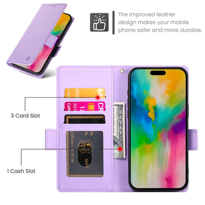 iPhone 16 Pro Max Wallet Case - Luxury Magnetic PU Leather Flip Cover with Card Slots, Stand & Shockproof Protection