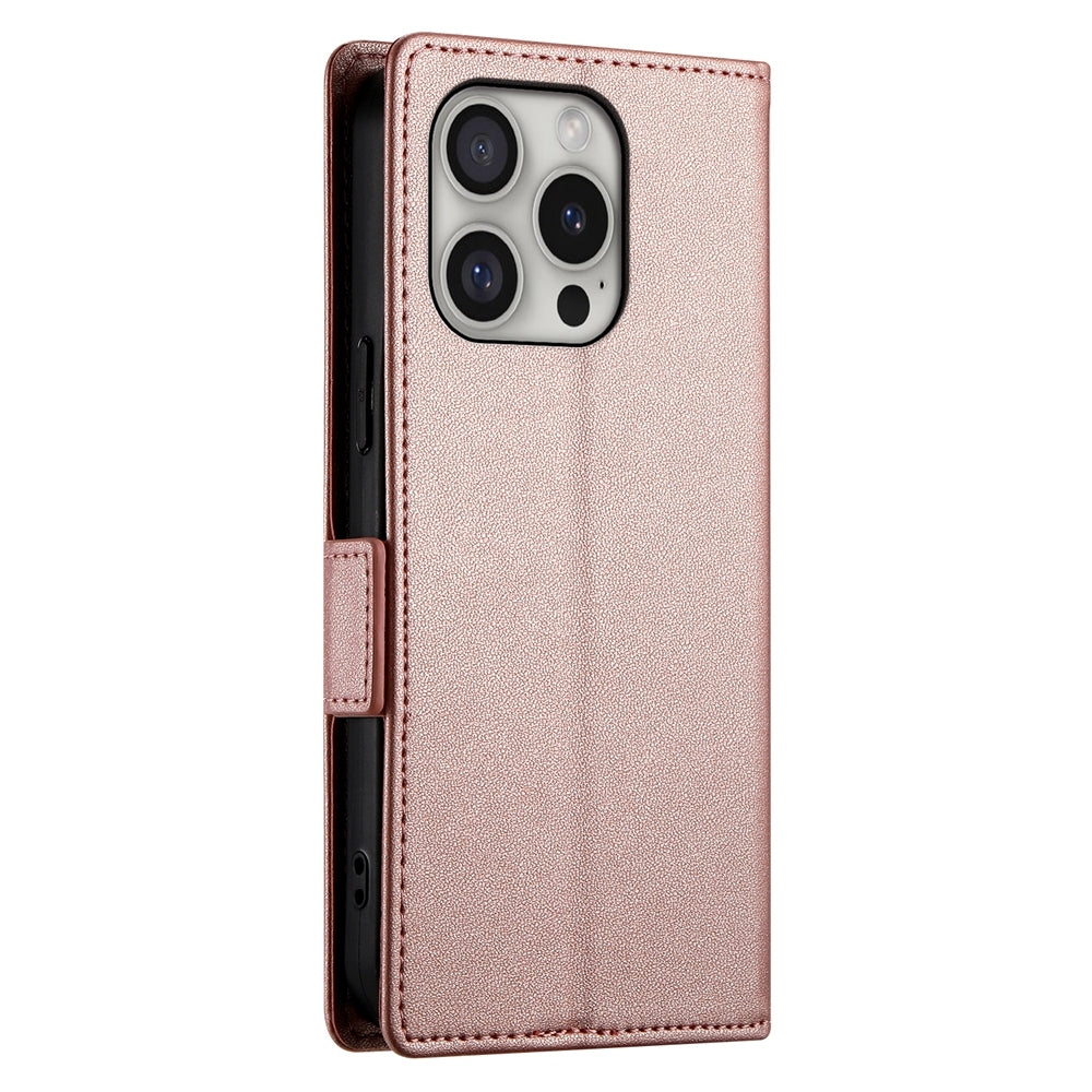 iPhone 16 Pro Wallet Case - Luxury Magnetic PU Leather Flip Cover with Card Slots, Stand & Shockproof Protection