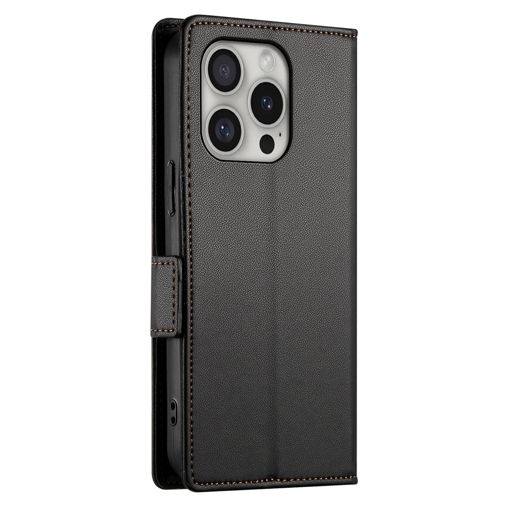 iPhone 16 Pro Wallet Case - Luxury Magnetic PU Leather Flip Cover with Card Slots, Stand & Shockproof Protection