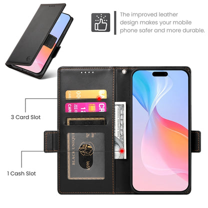 iPhone 16 Pro Wallet Case - Luxury Magnetic PU Leather Flip Cover with Card Slots, Stand & Shockproof Protection