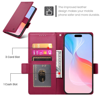 iPhone 16 Pro Wallet Case - Luxury Magnetic PU Leather Flip Cover with Card Slots, Stand & Shockproof Protection