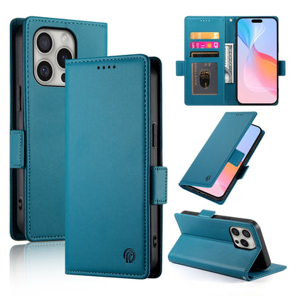 iPhone 16 Pro Wallet Case - Luxury Magnetic PU Leather Flip Cover with Card Slots, Stand & Shockproof Protection