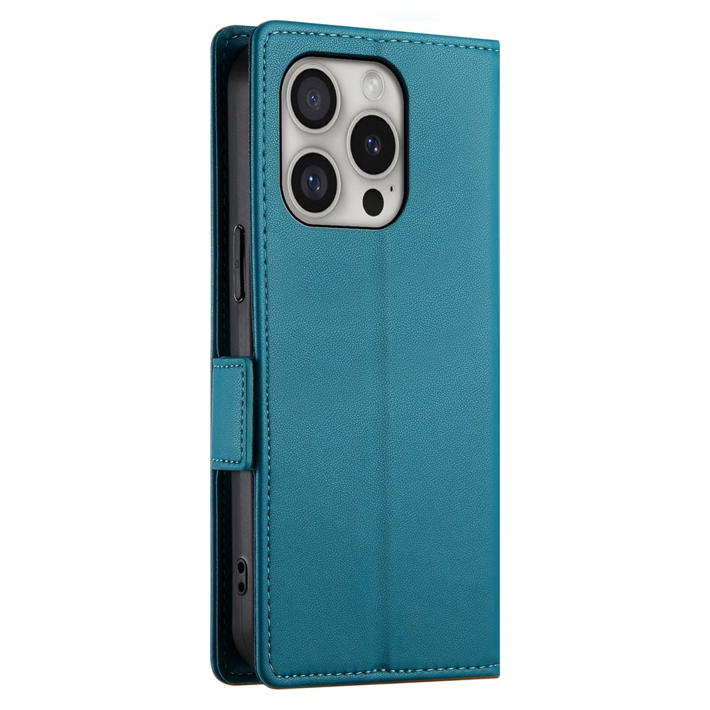 iPhone 16 Pro Wallet Case - Luxury Magnetic PU Leather Flip Cover with Card Slots, Stand & Shockproof Protection