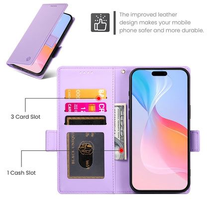 iPhone 16 Pro Wallet Case - Luxury Magnetic PU Leather Flip Cover with Card Slots, Stand & Shockproof Protection
