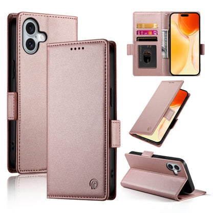 iPhone 16 Plus Wallet Case - Luxury Magnetic PU Leather Flip Cover with Card Slots, Stand & Shockproof Protection