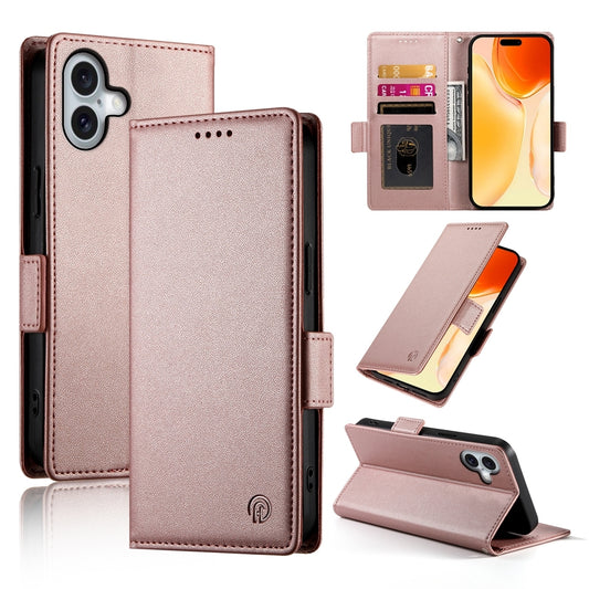 iPhone 16 Plus Wallet Case - Luxury Magnetic PU Leather Flip Cover with Card Slots, Stand & Shockproof Protection
