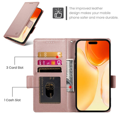 iPhone 16 Plus Wallet Case - Luxury Magnetic PU Leather Flip Cover with Card Slots, Stand & Shockproof Protection