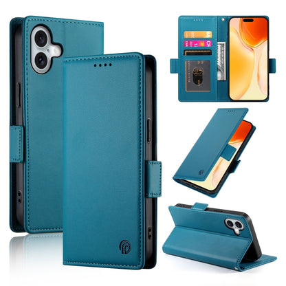 iPhone 16 Plus Wallet Case - Luxury Magnetic PU Leather Flip Cover with Card Slots, Stand & Shockproof Protection