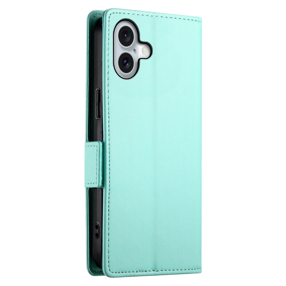 iPhone 16 Plus Wallet Case - Luxury Magnetic PU Leather Flip Cover with Card Slots, Stand & Shockproof Protection