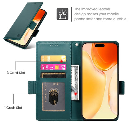iPhone 16 Plus Wallet Case - Luxury Magnetic PU Leather Flip Cover with Card Slots, Stand & Shockproof Protection