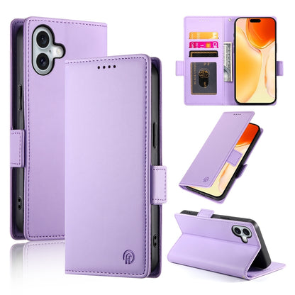 iPhone 16 Plus Wallet Case - Luxury Magnetic PU Leather Flip Cover with Card Slots, Stand & Shockproof Protection