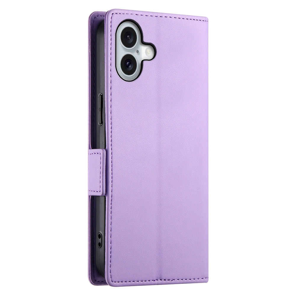 iPhone 16 Plus Wallet Case - Luxury Magnetic PU Leather Flip Cover with Card Slots, Stand & Shockproof Protection