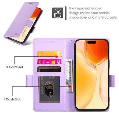 iPhone 16 Plus Wallet Case - Luxury Magnetic PU Leather Flip Cover with Card Slots, Stand & Shockproof Protection