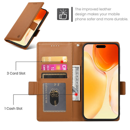 iPhone 16 Plus Wallet Case - Luxury Magnetic PU Leather Flip Cover with Card Slots, Stand & Shockproof Protection