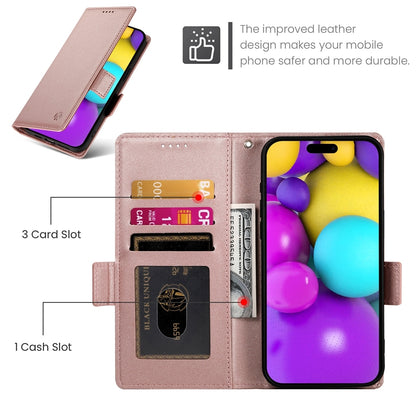iPhone 16 Wallet Case - Luxury Magnetic PU Leather Flip Cover with Card Slots, Stand & Shockproof Protection