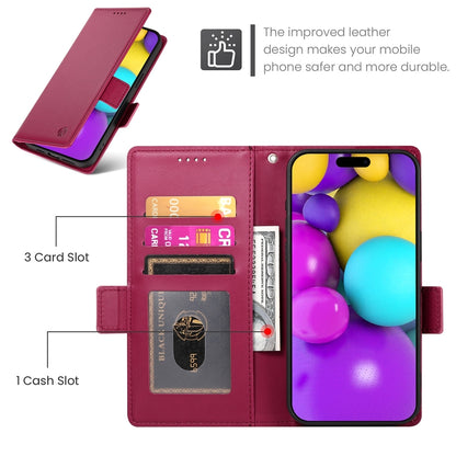 iPhone 16 Wallet Case - Luxury Magnetic PU Leather Flip Cover with Card Slots, Stand & Shockproof Protection